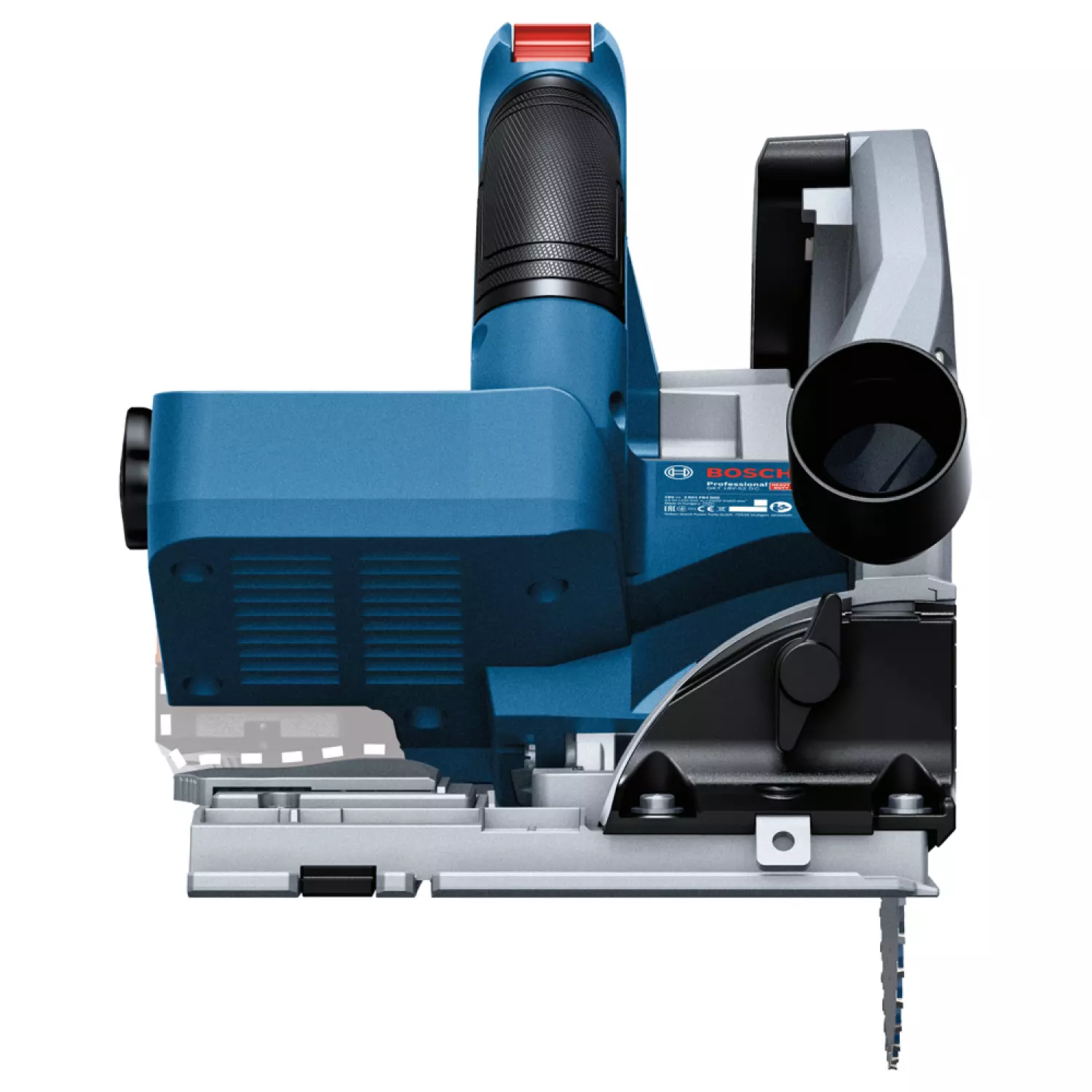 Bosch GKT 18V-52 GC 18V Li-Ion accu invalcirkelzaagmachine set (2x 5,5Ah) incl. geleiderail in L-Boxx - 140mm - koolborstelloos
