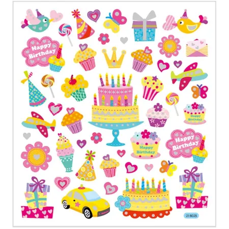Creative Company Sticker Geburtstag, 49 Stück