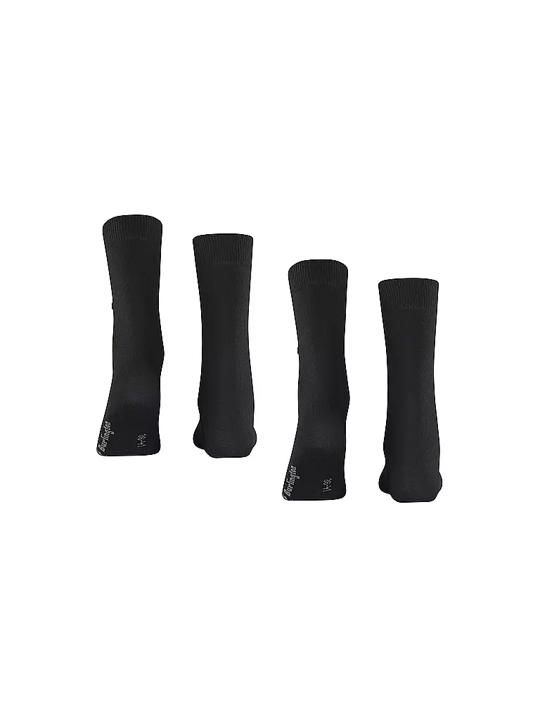 BURLINGTON Damen Socken EVERYDAY 2-er Pkg. 36-41 black schwarz