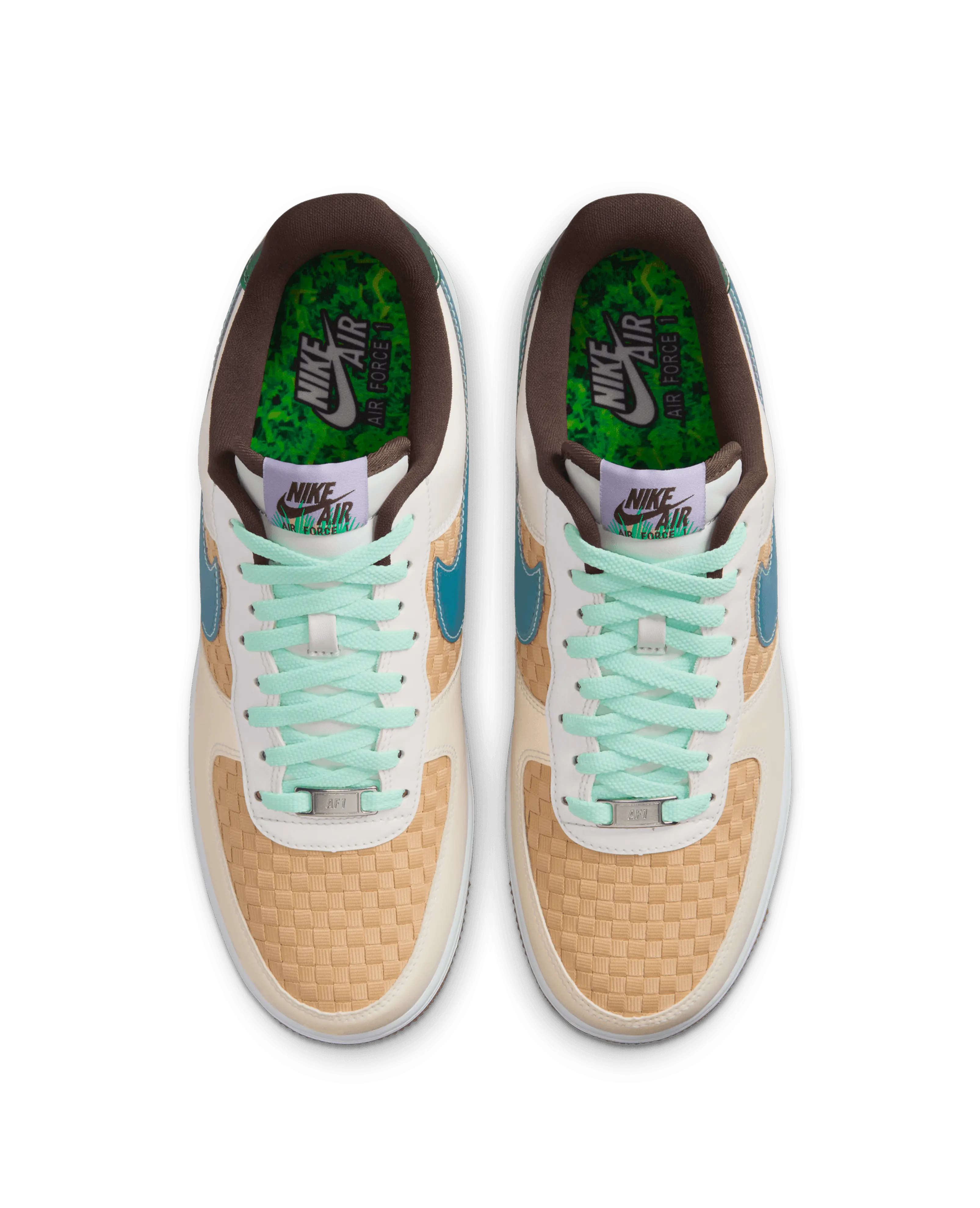 Nike Air Force 1 Retro (Summit White/Glacier Blue-Mint Foam)