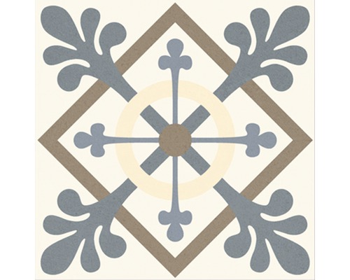 Porseleinen wand- en vloertegel Heritage tacogrijs in 76 verschillende designs 16,5 x 16,5 cm