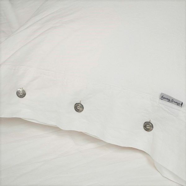 Town & Country Dekbedovertrek Stonewash White 140 x 220 cm