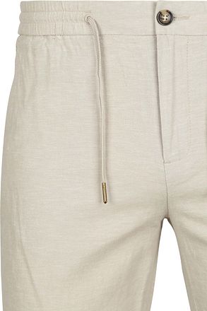 Scotch and Soda Chino Warren Linnen Greige 179979-050 kopen