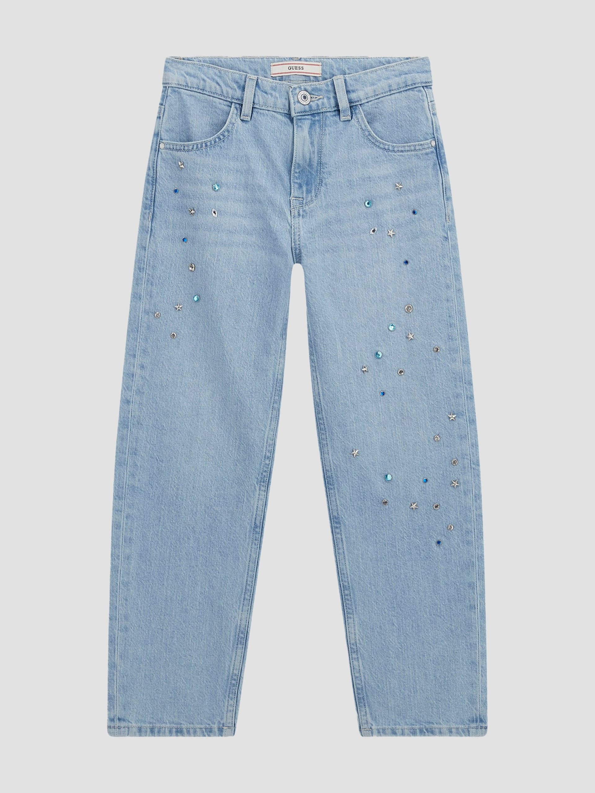 Calça jeans reta Comfort Denim (tamanhos 8 a 16)