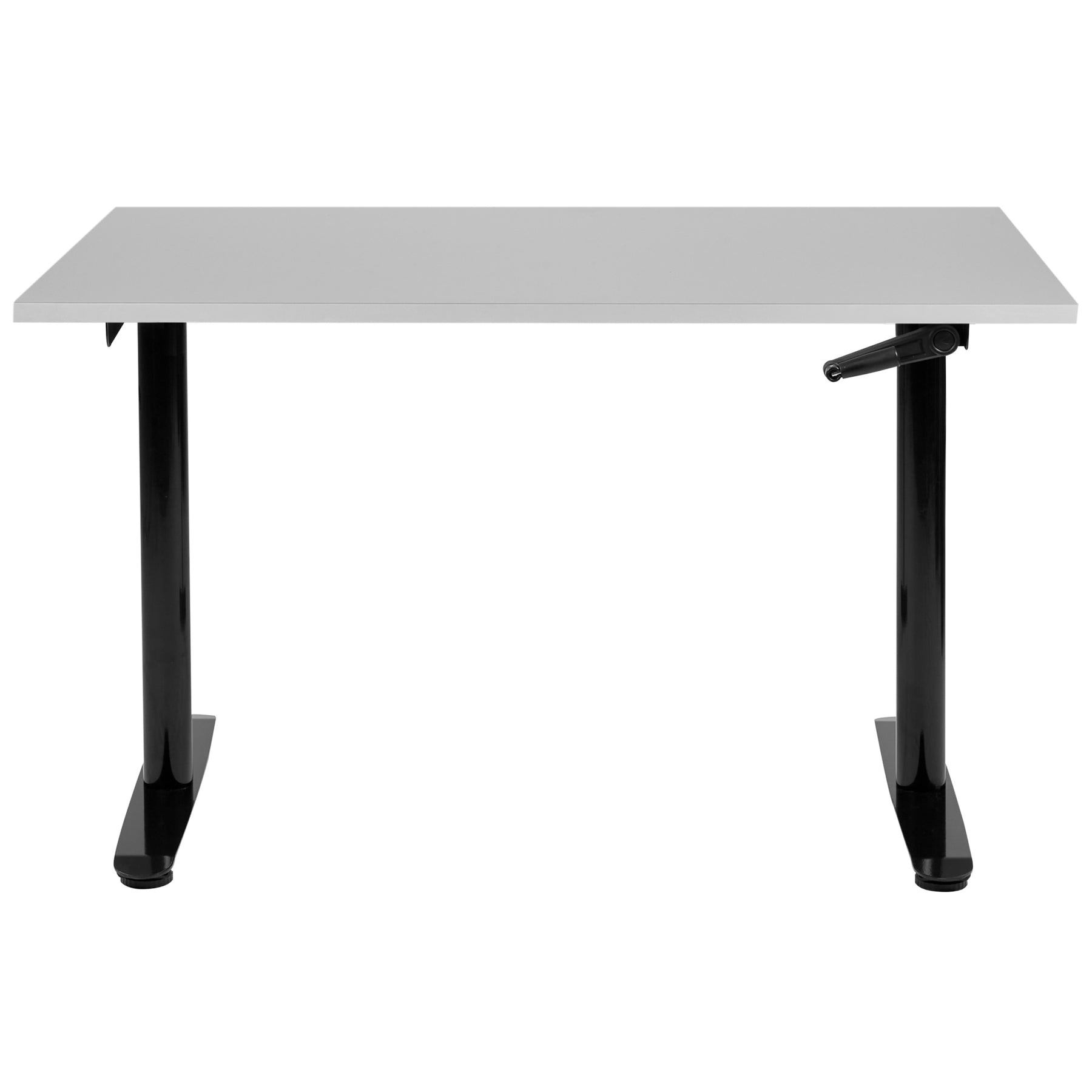 Beliani-DESTINAS-Verstelbaar bureau-Lichtgrijs-120 x 72 cm-MDF