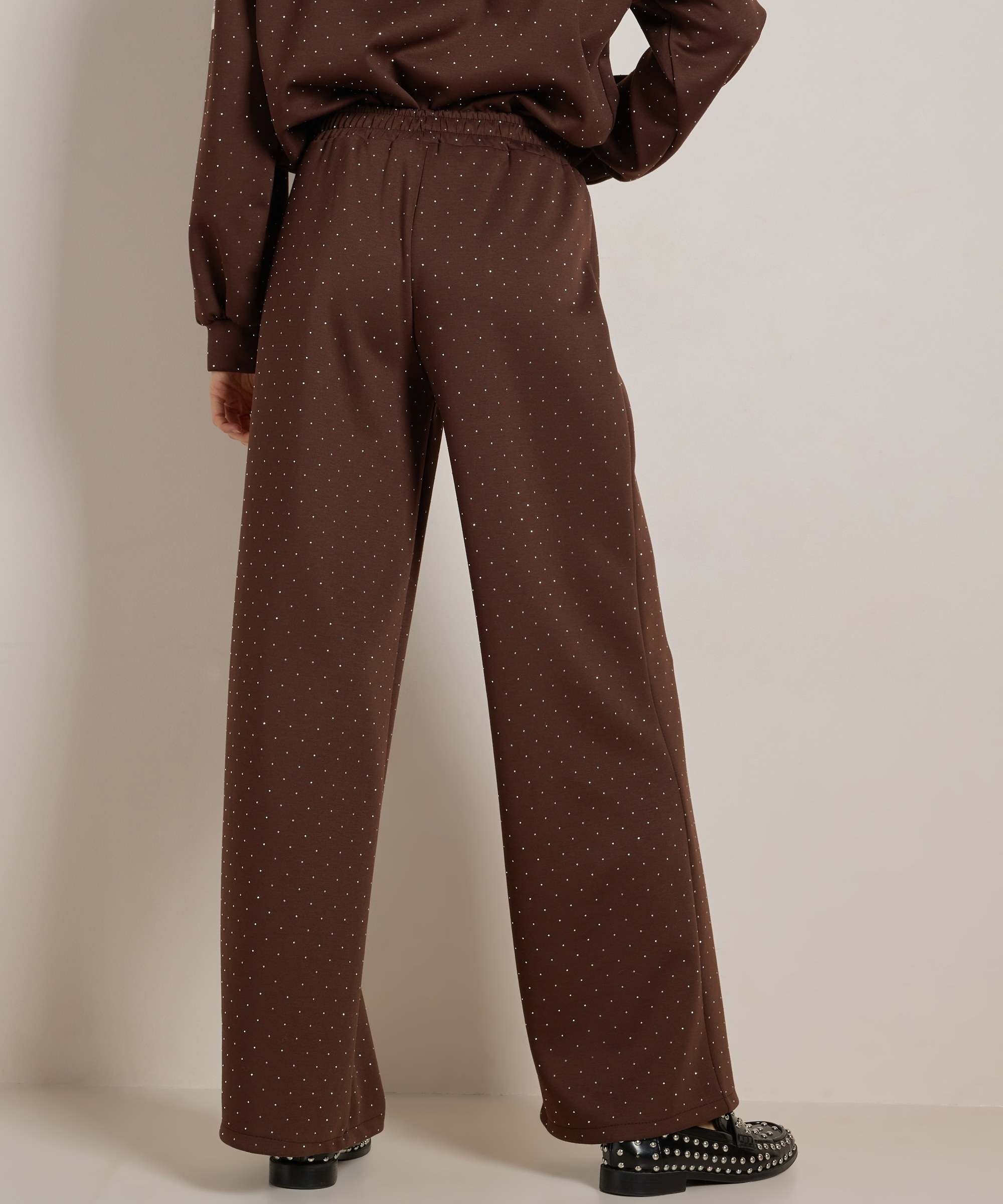 wide fit broek label glitters