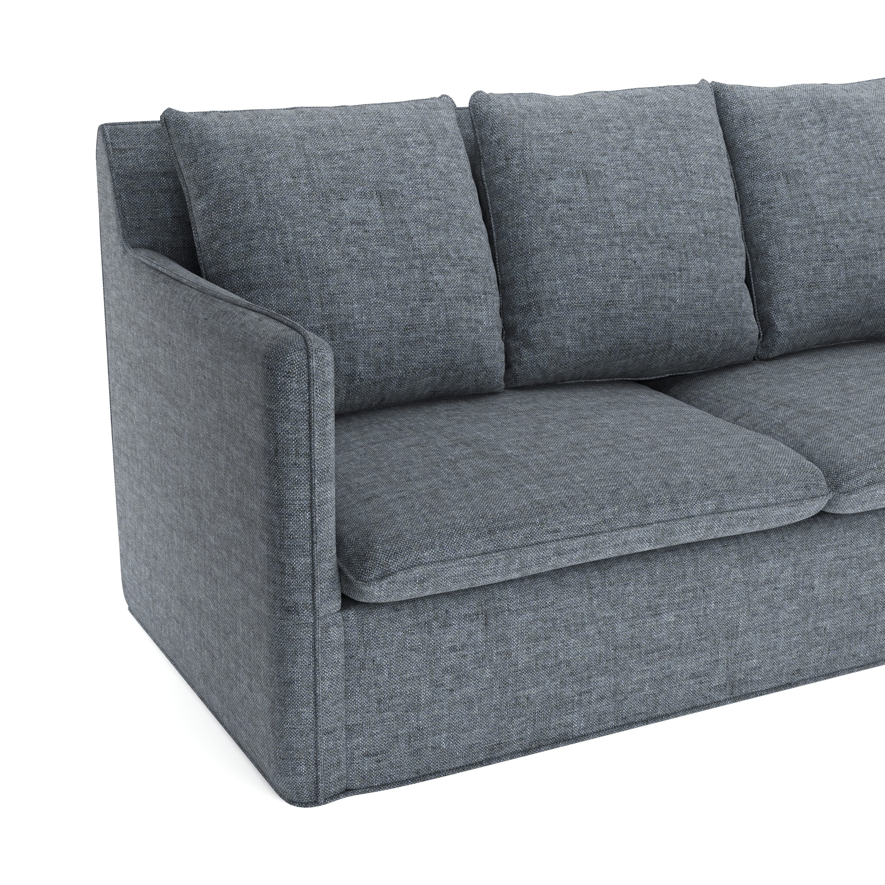 Ecksofa DINA rechts anthrazit