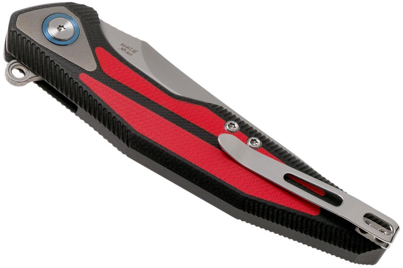 Rike Knife Tulay Black-Red zakmes