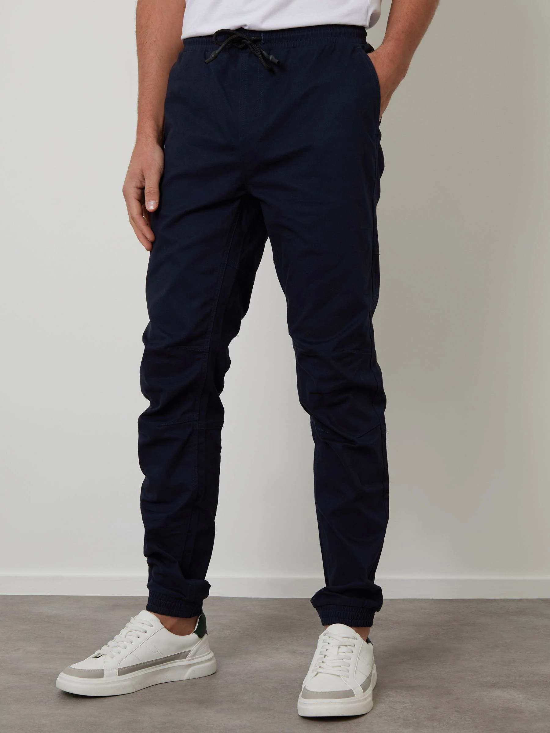 Blauw - Threadbare Jogger Style Drawcord Trousers