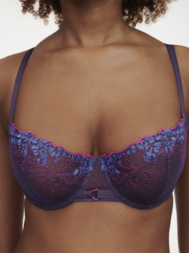 Chantelle Pulp Spice Half Cup Bra Midnight blue multico