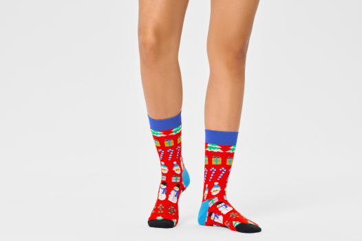 Happy Socks All I Want For Christmas Sock Socken in Mehrfarbig