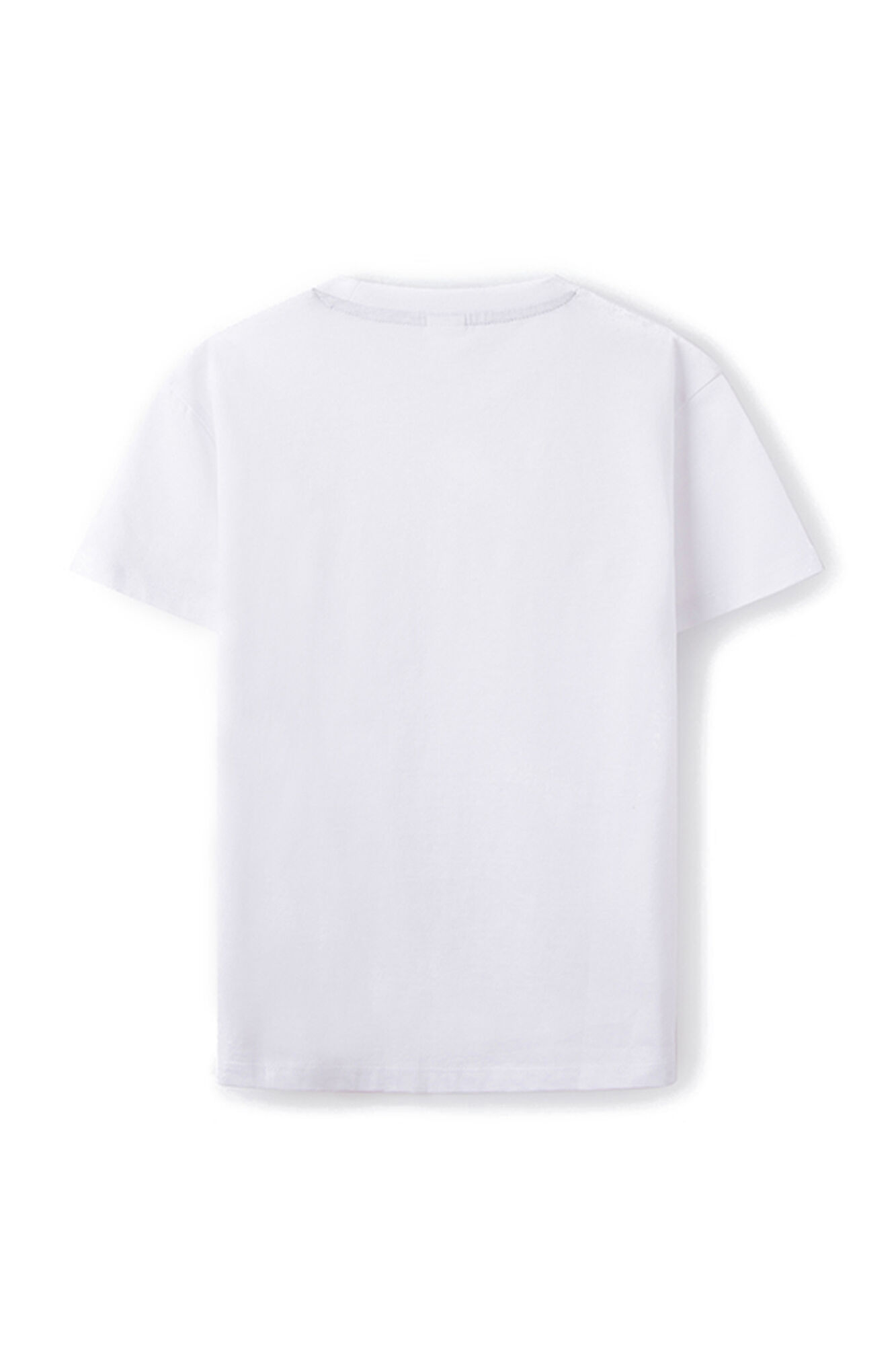 Camiseta básica com logo para meninos