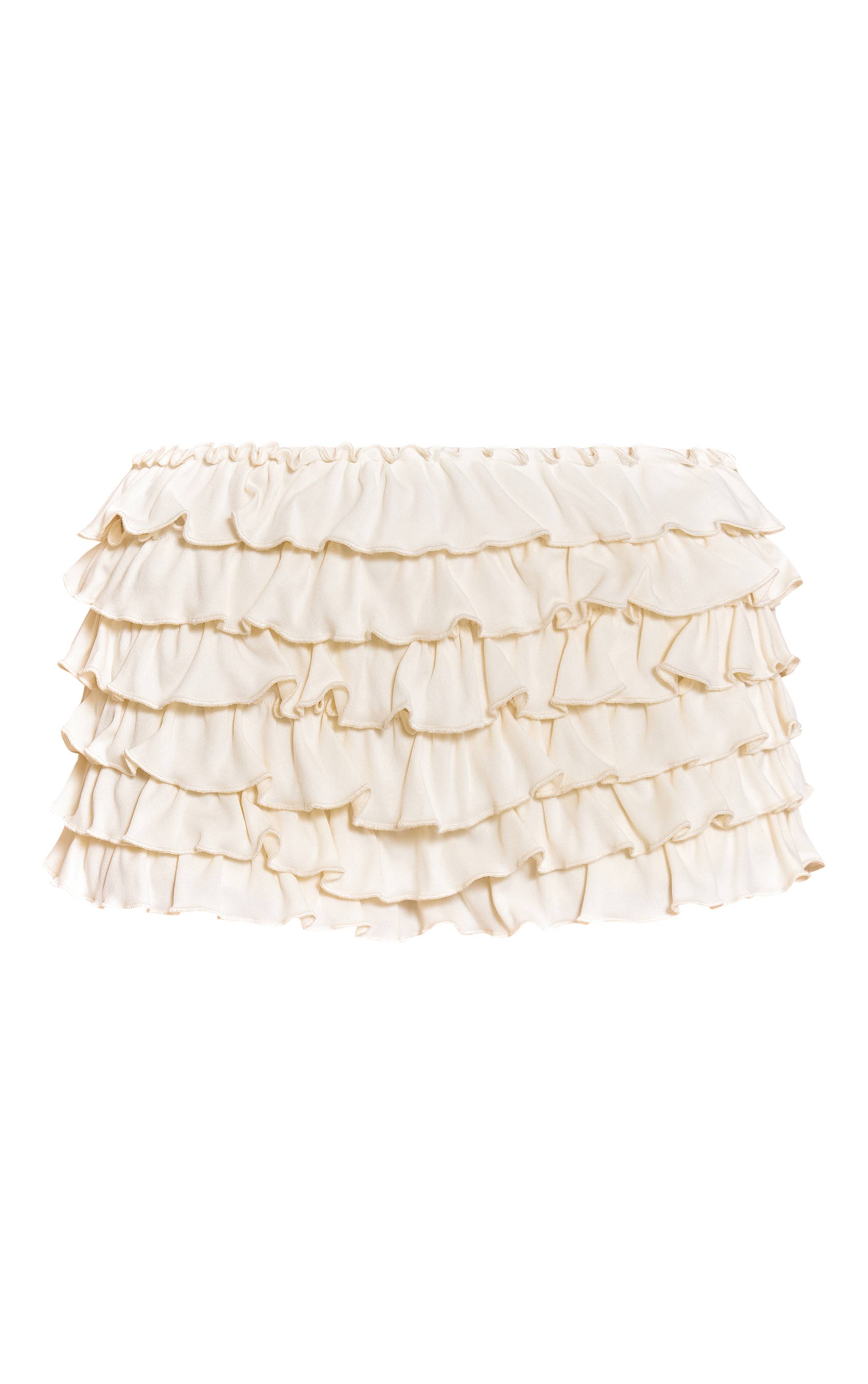 Crème Short Bloomer À Volants Extrêmes