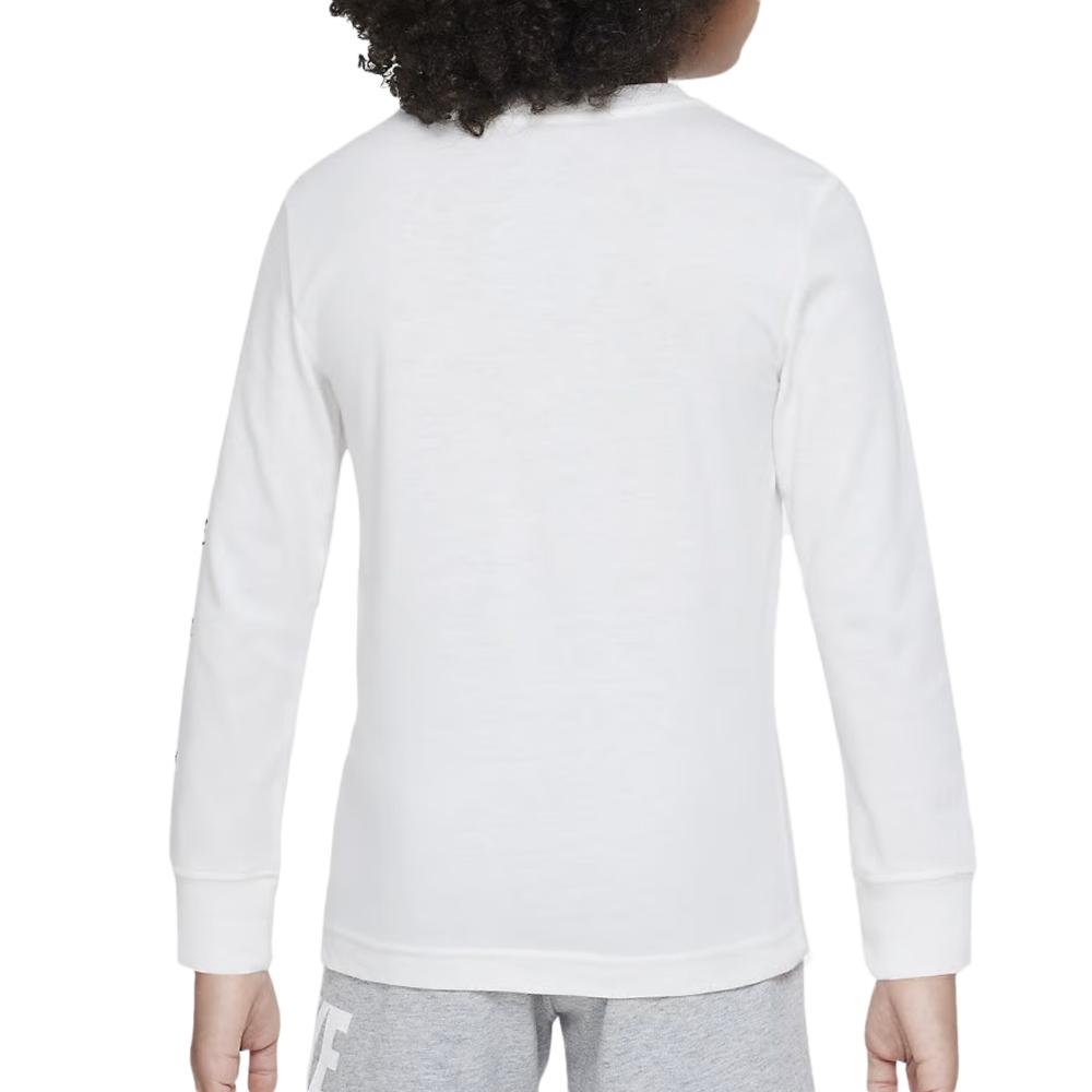 Nike T-shirt Manches Longues Blanc Garçon Nike Illuminate