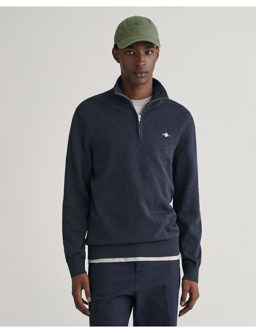 Blue Half-Zip Sweatshirt