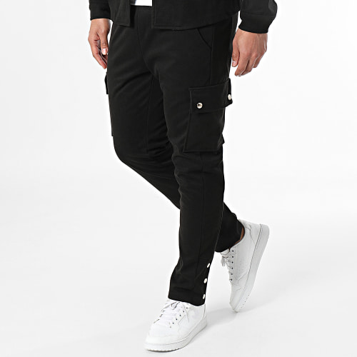 Ensemble Surchemise Et Pantalon Cargo Noir