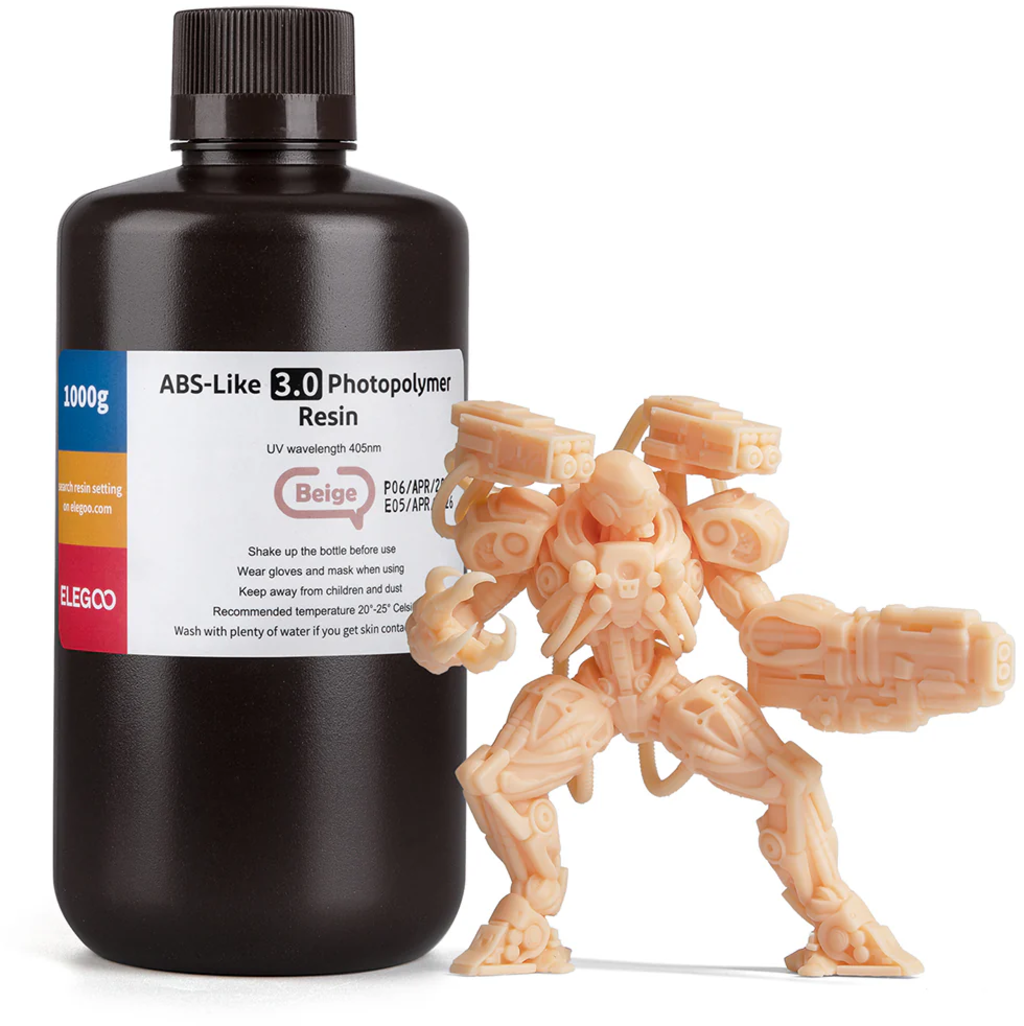Elegoo  ABS-like Resin V3.0 Beige, 1.000 g    Stärke, Präzision & Geschwindigkeit in Beige