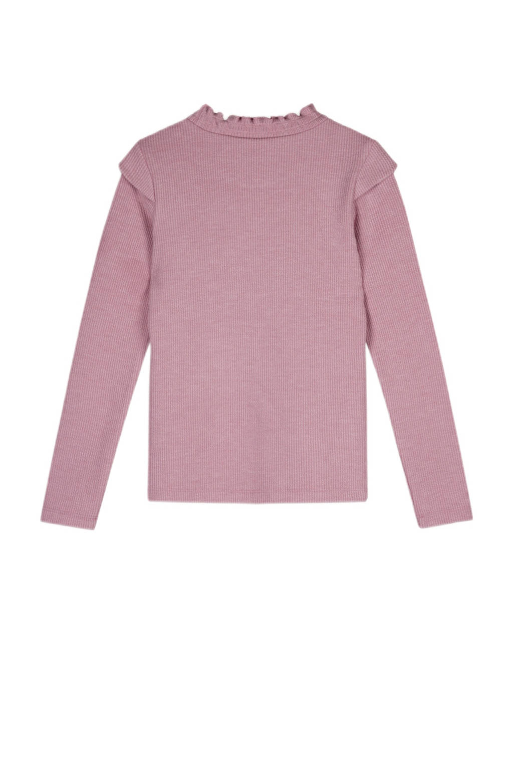 NONO ribgebreide longsleeve Kina roze