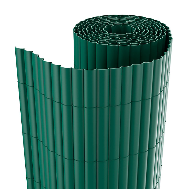 Canisse simple face PVC Blooma verte L.3 m x H.1 m