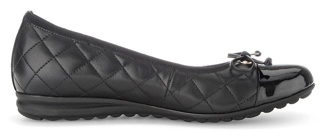 Gabor Ballerina »Florenz«  , Halbschuh, Schlupfschuh, Businessschuh, Ziersteppungen, Weite G