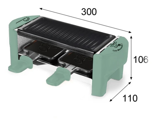 LITTLE BALANCE - Raclette Multifonction Raclette 2 personnes sapin