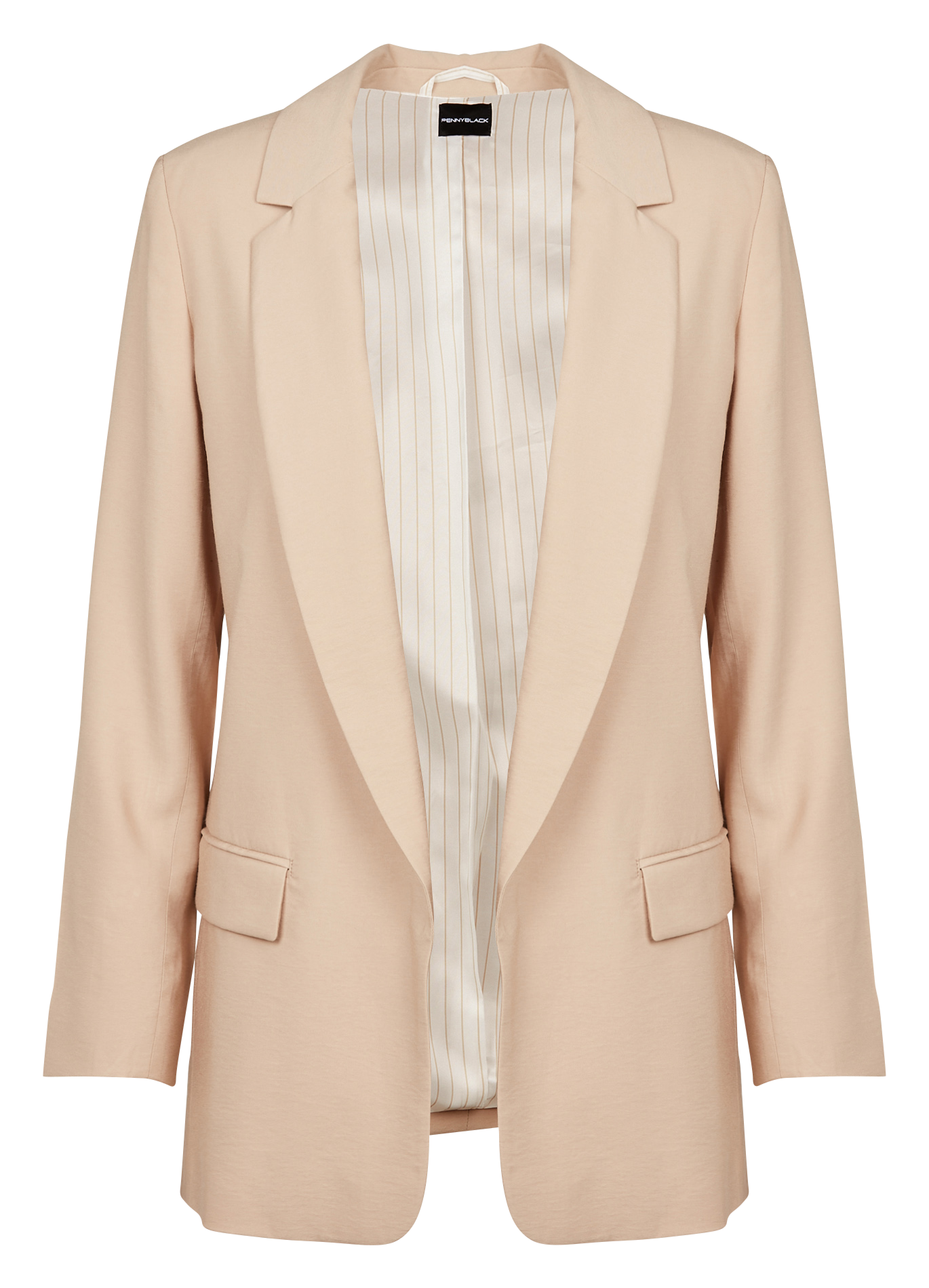 Veste col tailleur| Beige