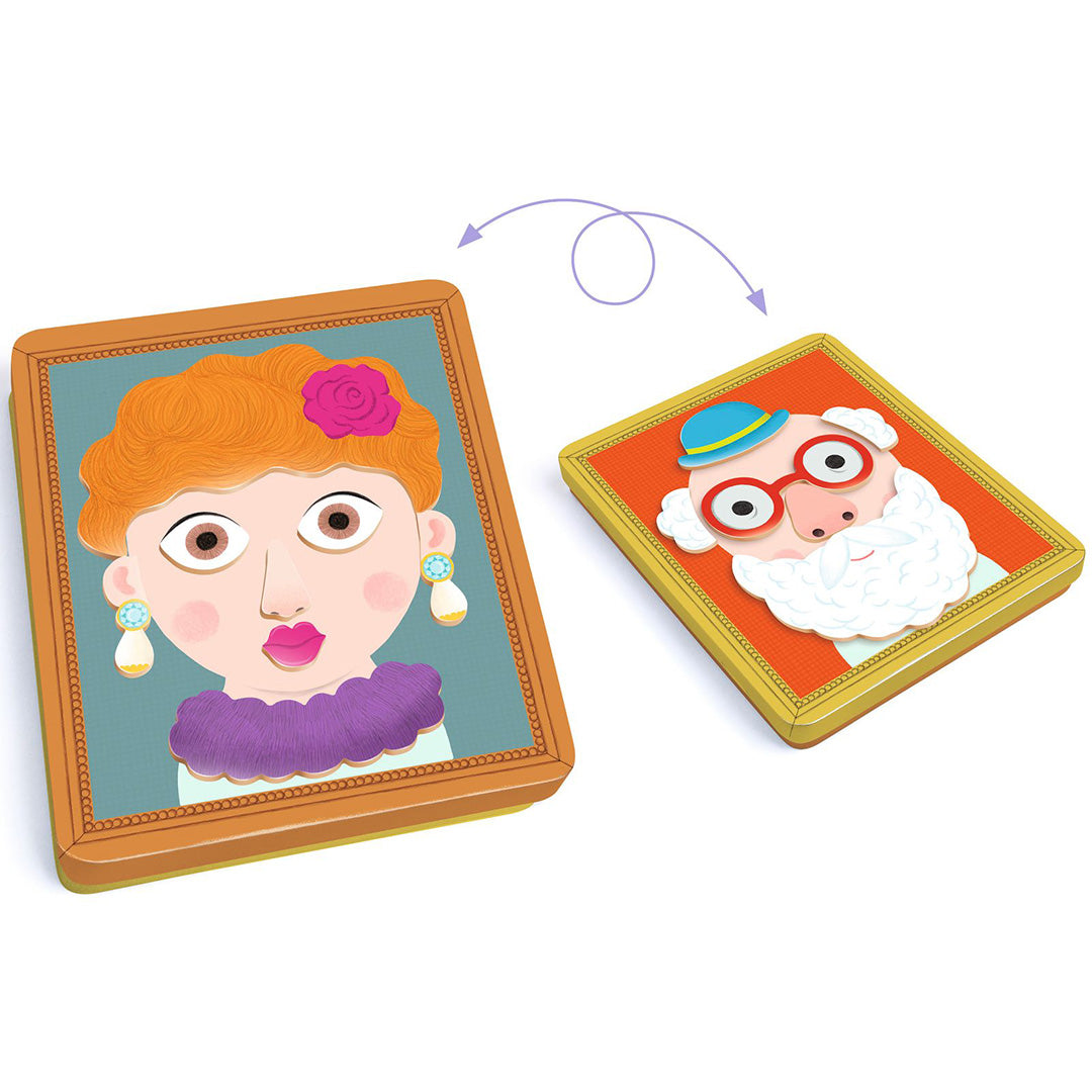djeco magneetset inzebox portraits - 39st