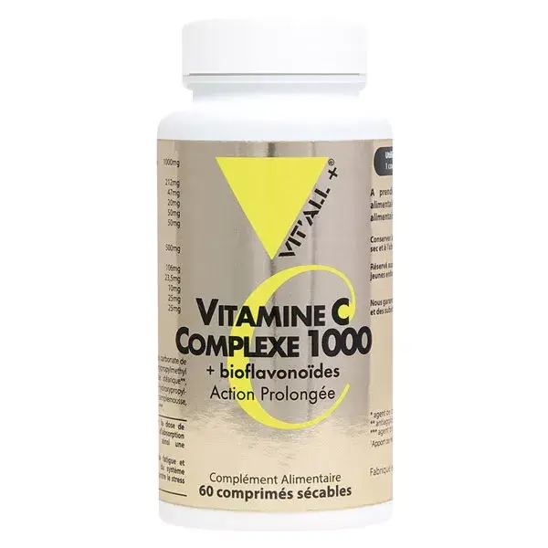 Vit'all+ Complexo de Vitamina C 1000 - 60 comprimidos sulcados