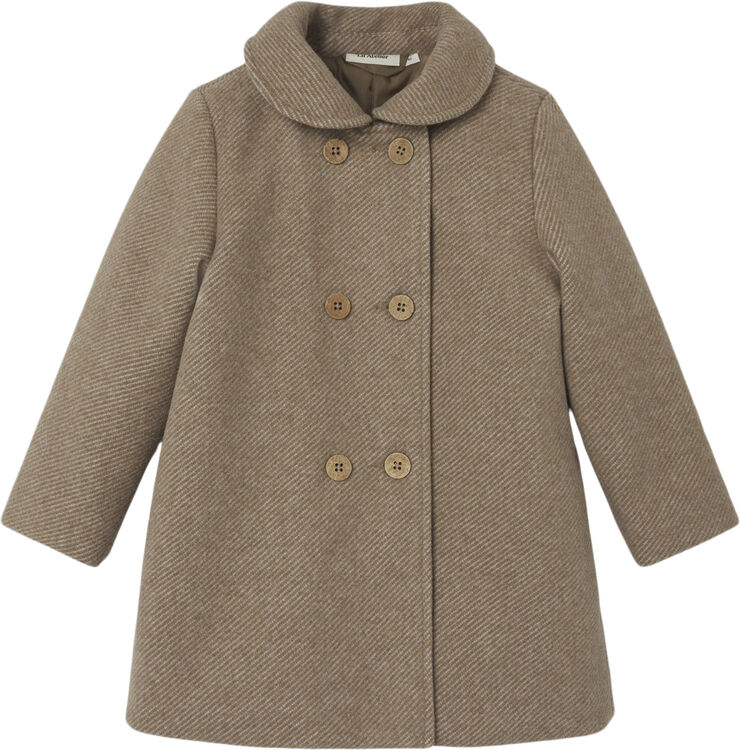 Lil' Atelier NMFNALINA LONG JACKET LIL Travertine/melange