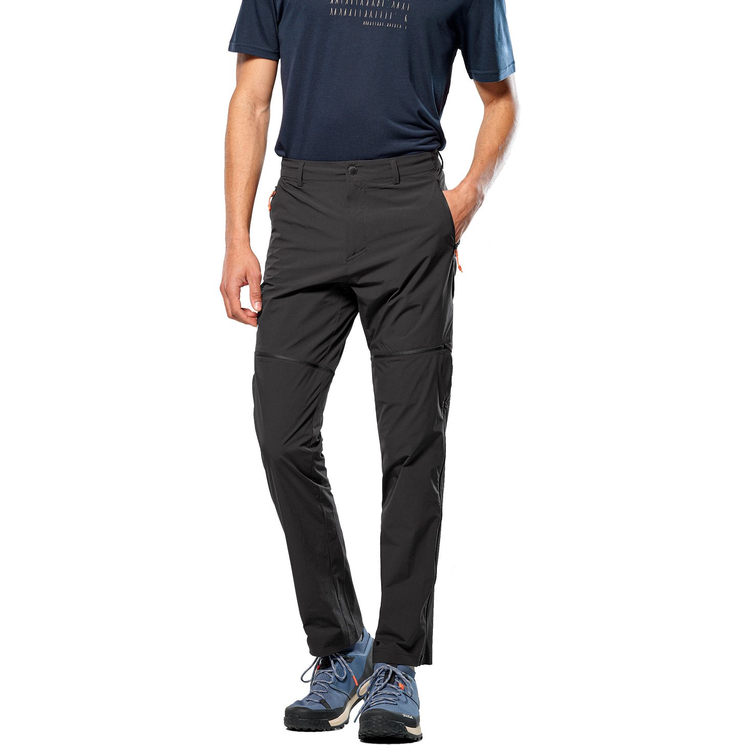SALEWA Puez Talveno DST Zip-Off Softshellhose Herren black out