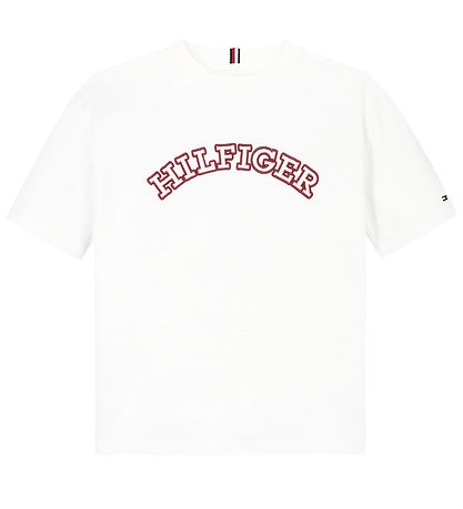 Tommy Hilfiger T-Shirt - Monotype bestickt - Weiß