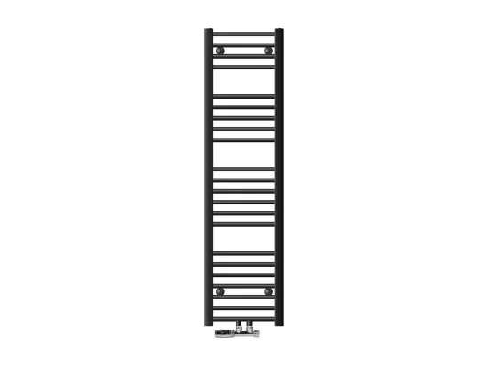 Radiateur Salle de Bain 300x1400 mm Anthracite Droite Raccord Central au Bas