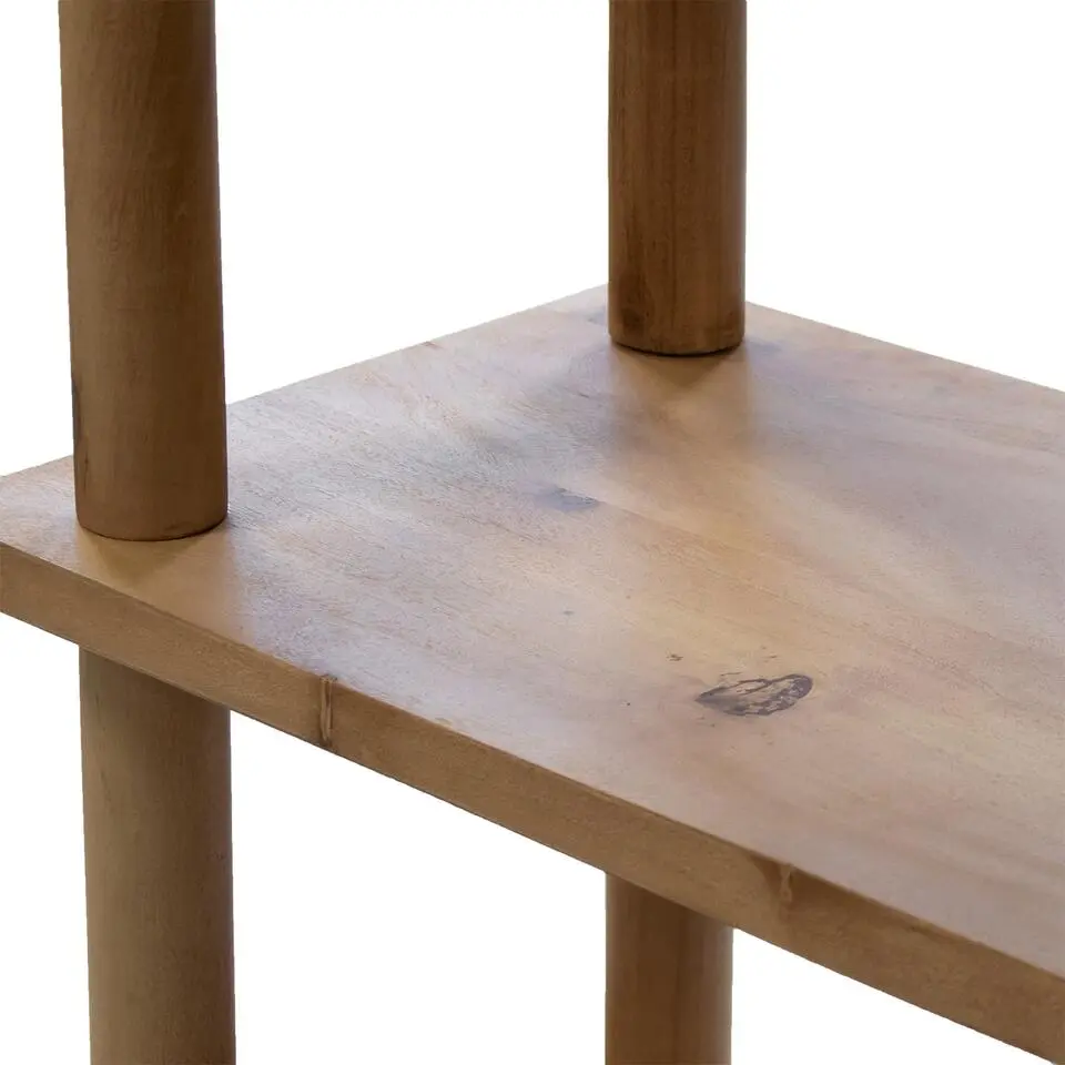 Wandkast Naturel Mangohout - 2 Deurs - 160x40x210cm - Leco