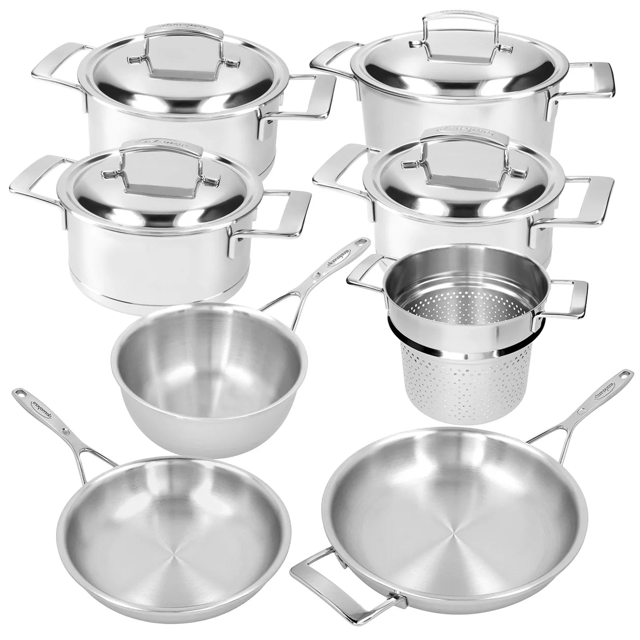 Demeyere Silver 7 pannenset 7 delig   Gratis pasta inzet 24cm