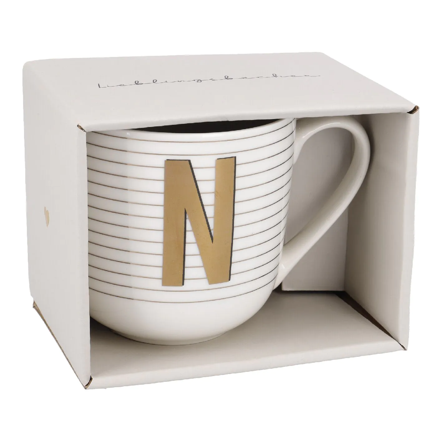 Becher mit Buchstabe N