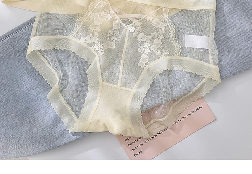 Pancherry - Matching set voor koppels: boxershort met letters + kanten slip
