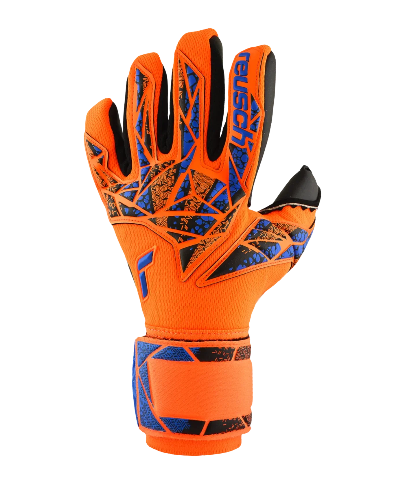 Reusch Attrakt Duo TW-Handschuhe Night Spark 2024 Orange Blau Schwarz F2211