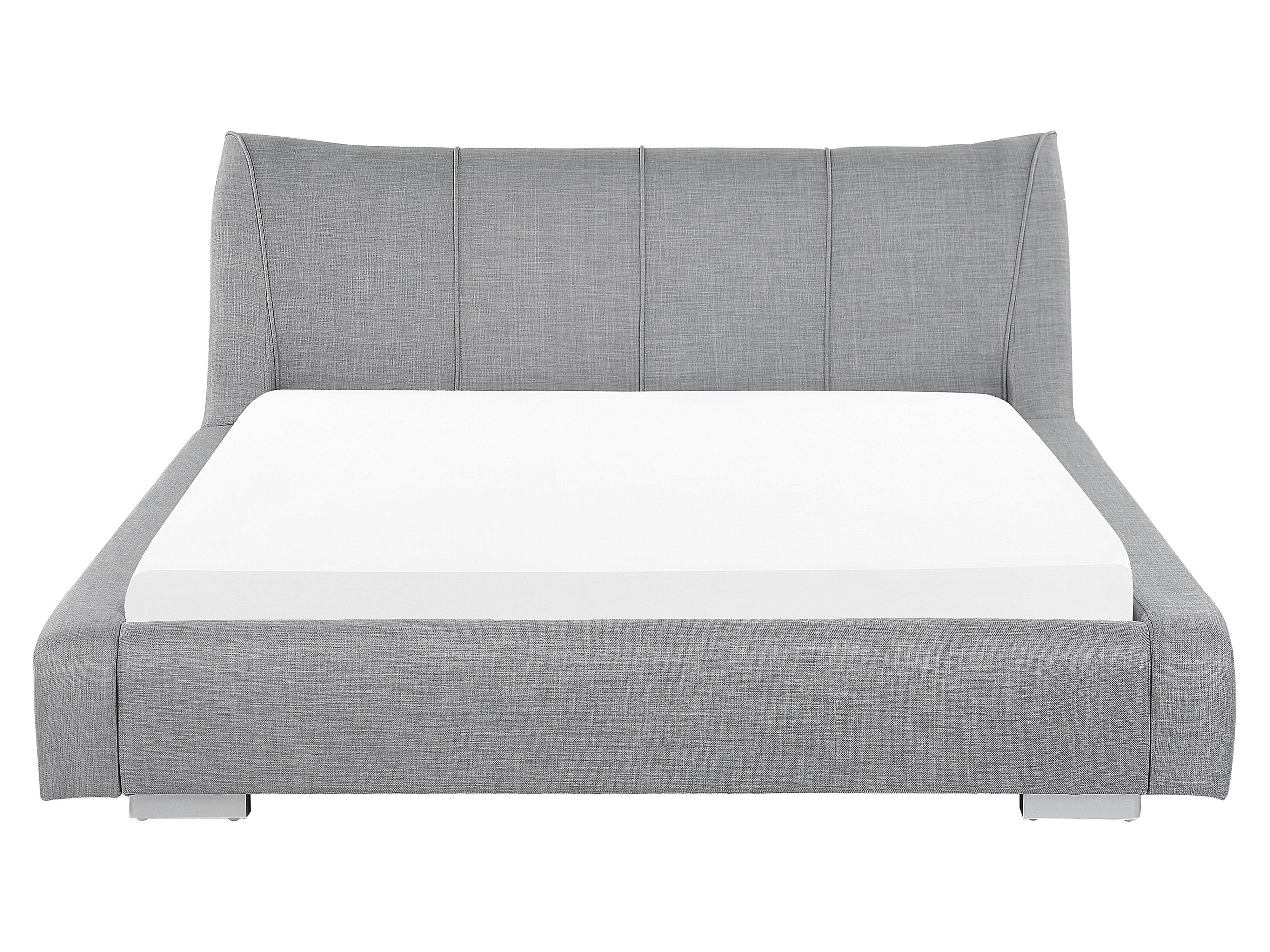 Waterbed Stof NANTES 160 x 200 cm Lichtgrijs