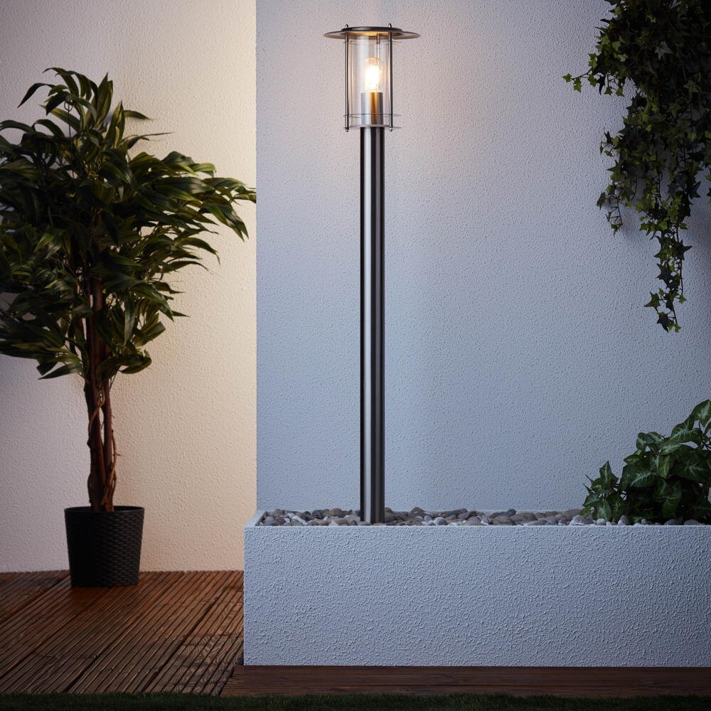 York padverlichting in zilver E27 IP44