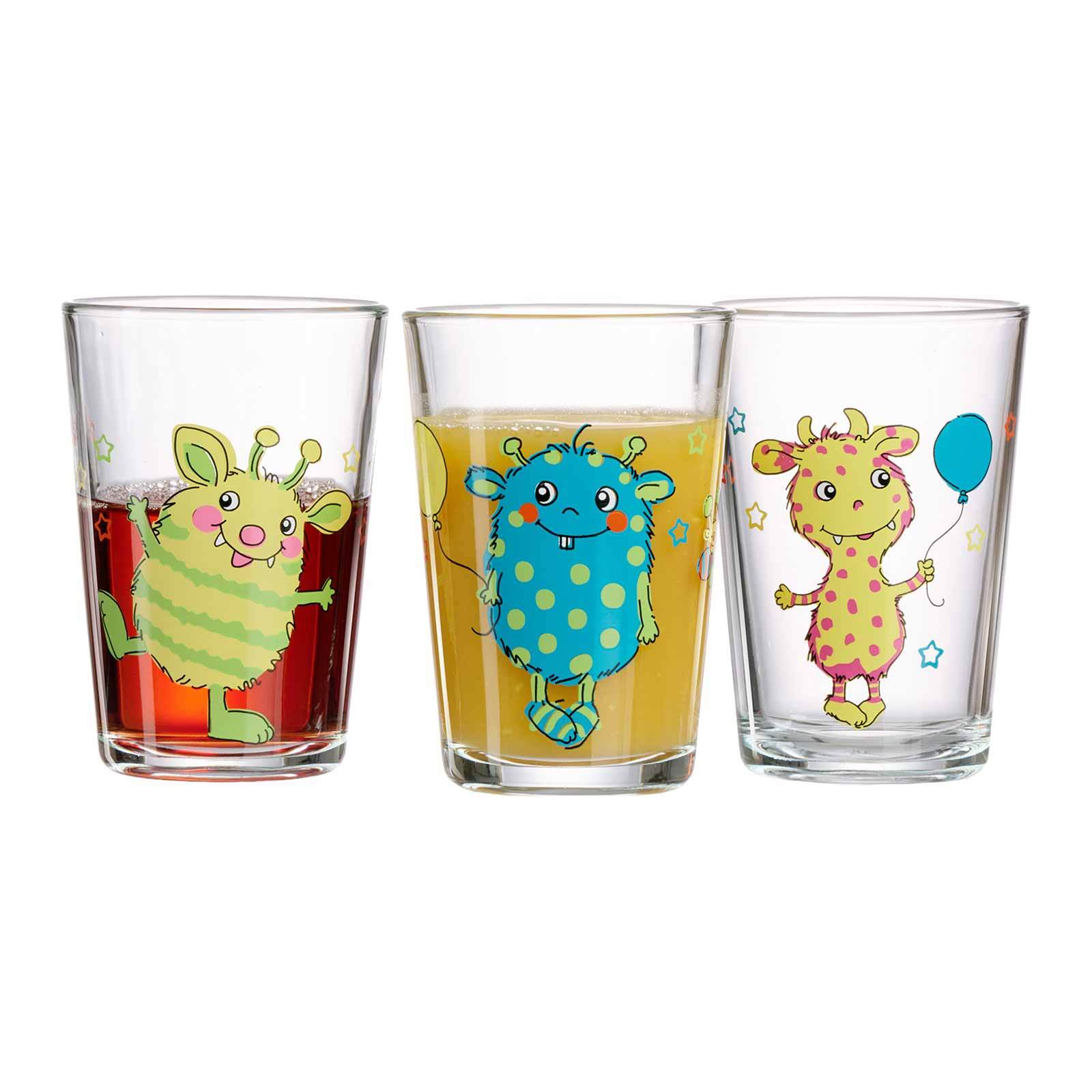 Ritzenhoff & Breker Kindergläser Monster/Dschungel/Wald 205 ml 9er Set