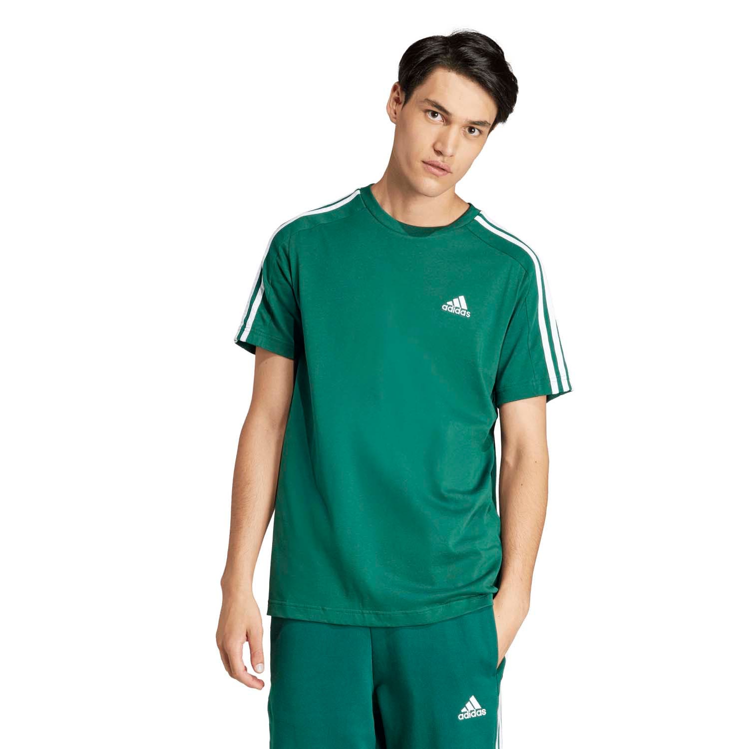 adidas  Essentials Single Jersey 3-Stripes T-shirt