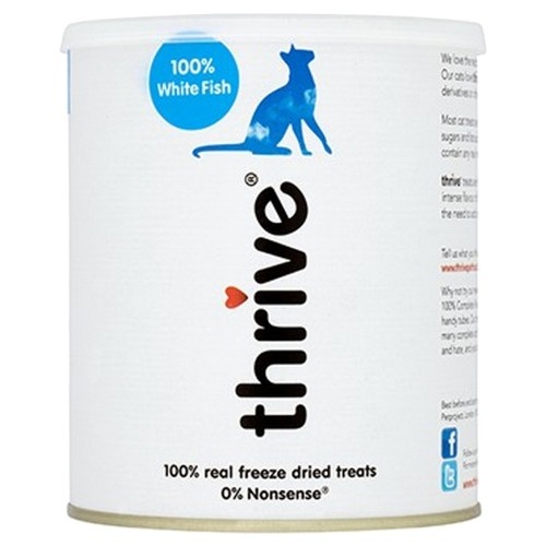 Petiscos Thrive Whitefish para Gatos, Sabor Natural