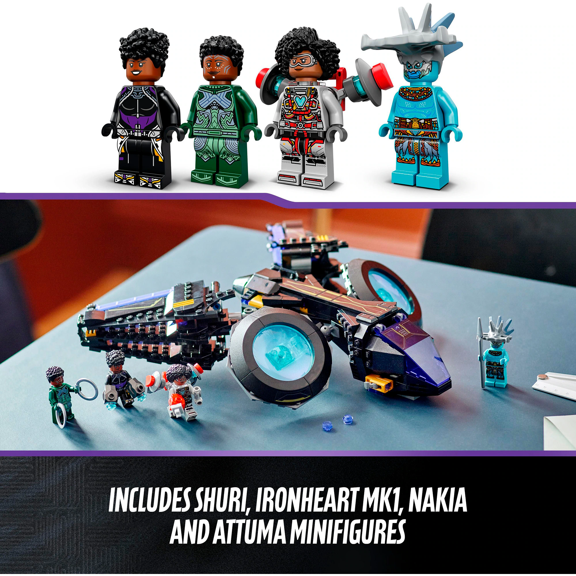 LEGO Konstruktionsspielzeug Marvel Super Heroes Shuris Sonnenvogel