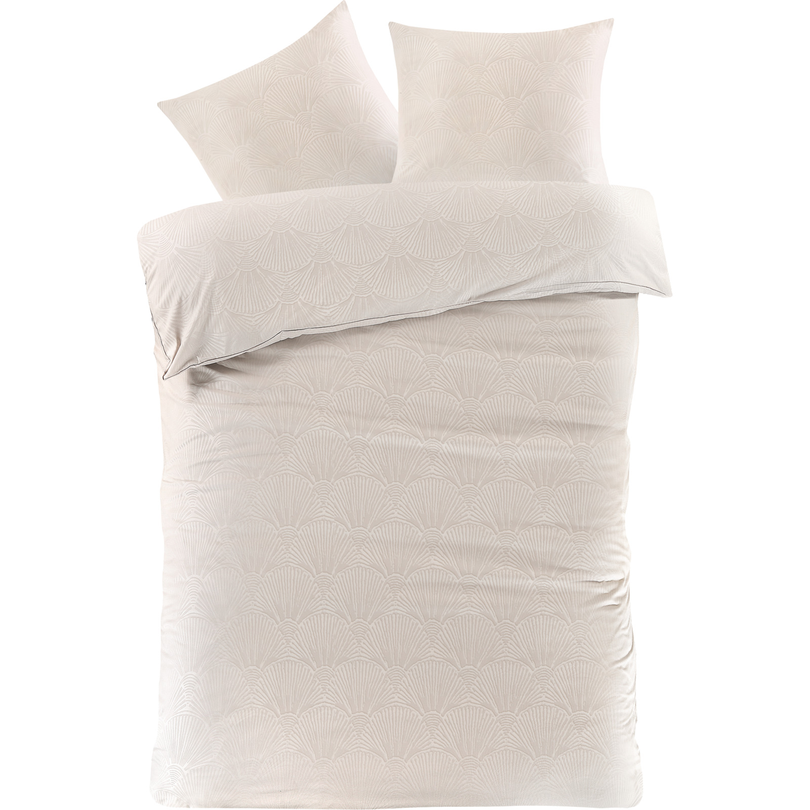 Bettwäsche Micro-Polyester Muscheln beige