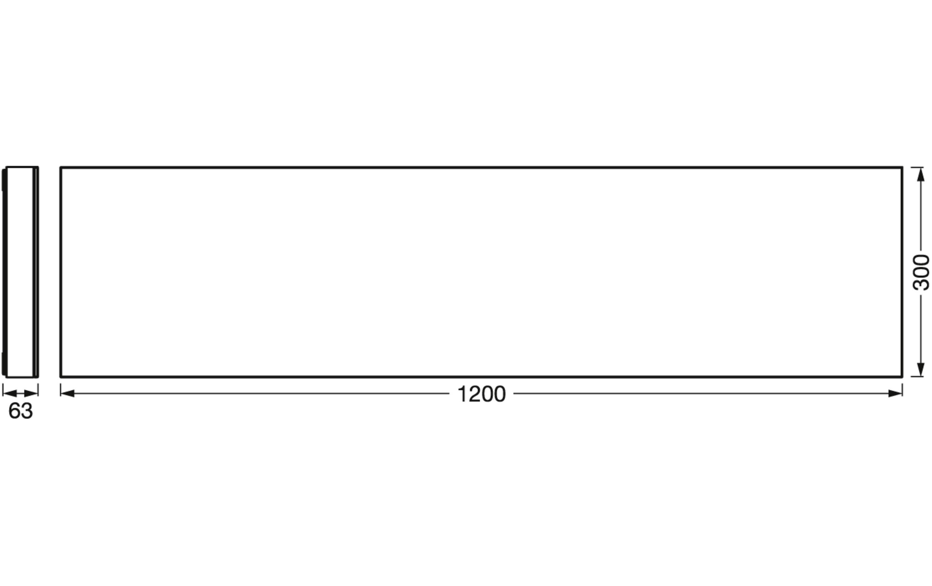 LED-Panel Smart+ Planon Sparkle, 120 x 30 cm, 38W, TW, Weiss<br>LED Panelleuchte