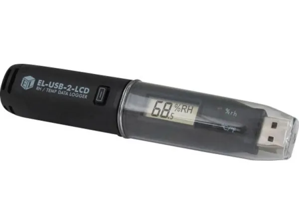 Lascar Electronics EL-USB-2-LCD EL-USB-2-LCD Multi-datalogger Mål Temperatur, Luftfugtighed -35 til 80 °C 0 til 100 % rF