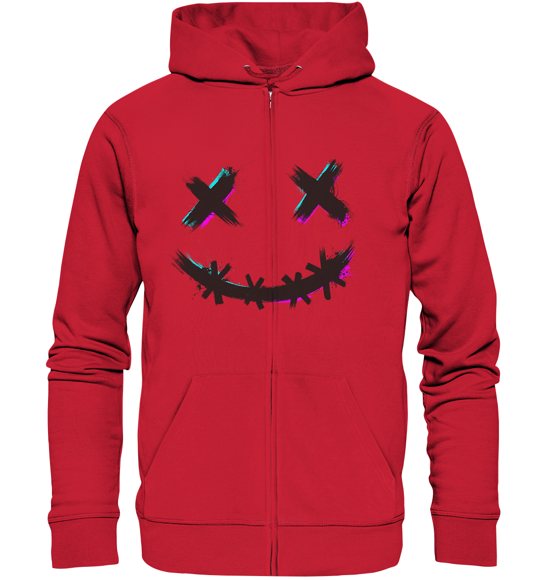 DartSturm - Scary Smile Schwarz - Organic Zipper