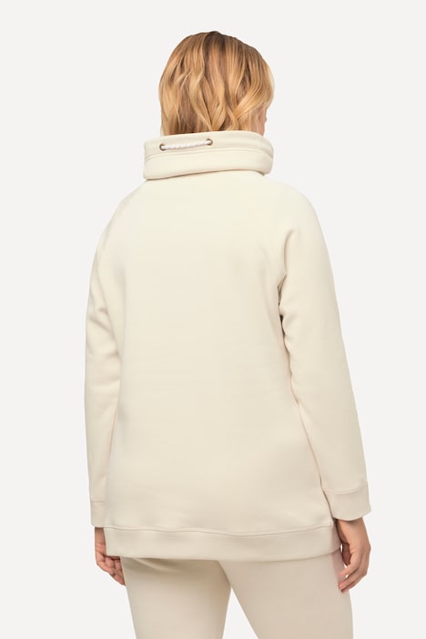 Sweatshirt, weiter Stehkragen, Taschen, Raglan-Langarm