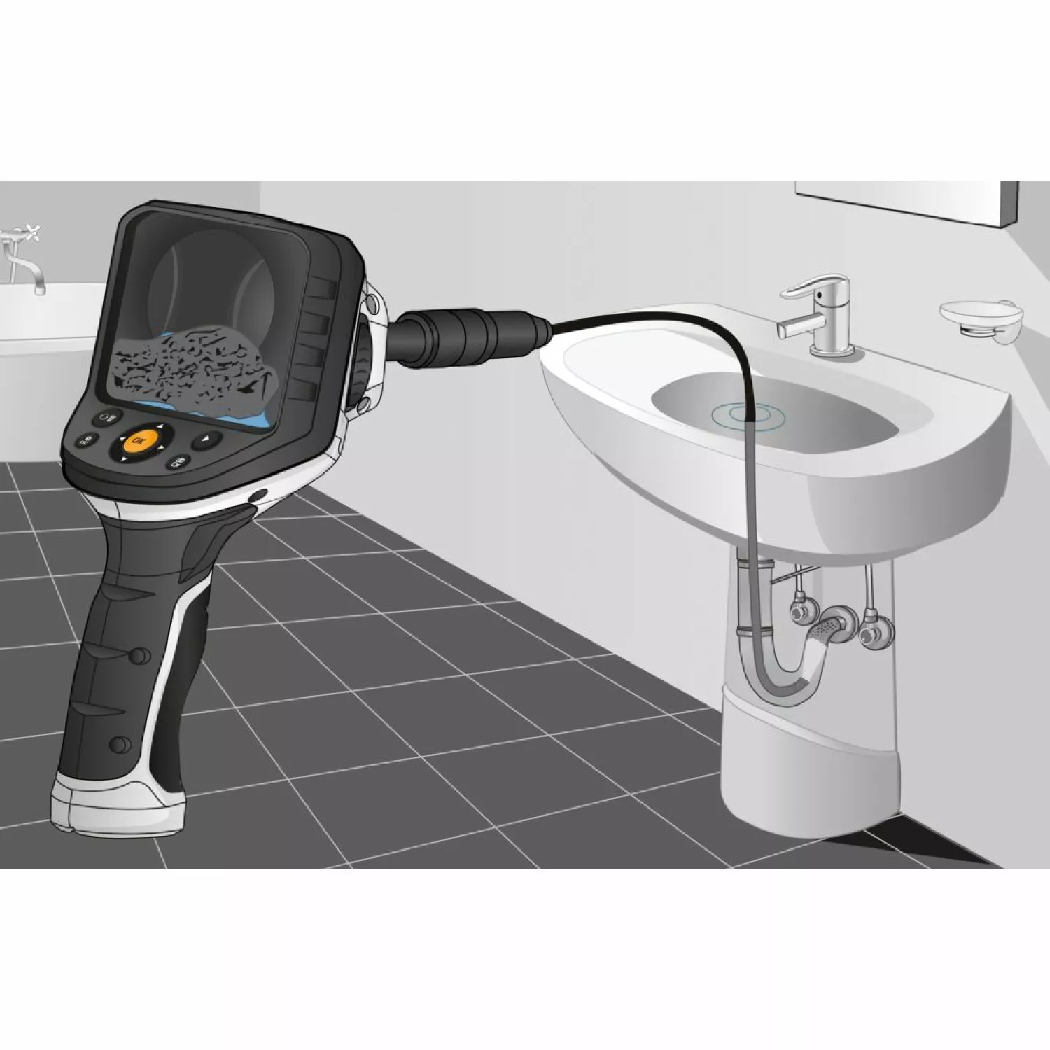 Laserliner VideoFlex G4 Ultra Video-inspectiecamera in koffer - 9mm x 10m