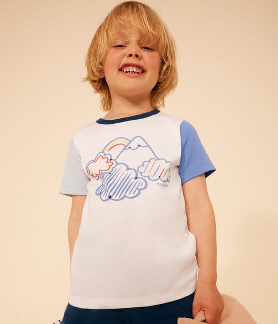 Pyjama short uni en coton enfant